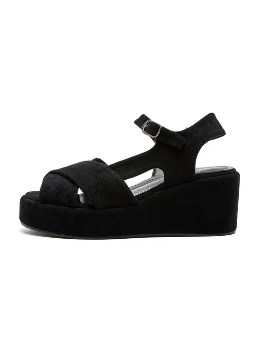 Varibel босоножки женские на платформе, черный, фото 6
