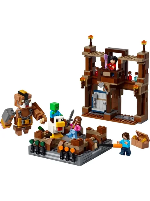 LEGO Конструктор Minecraft 21272 Боевой ринг в лесном особняке, зеленый, фото 3