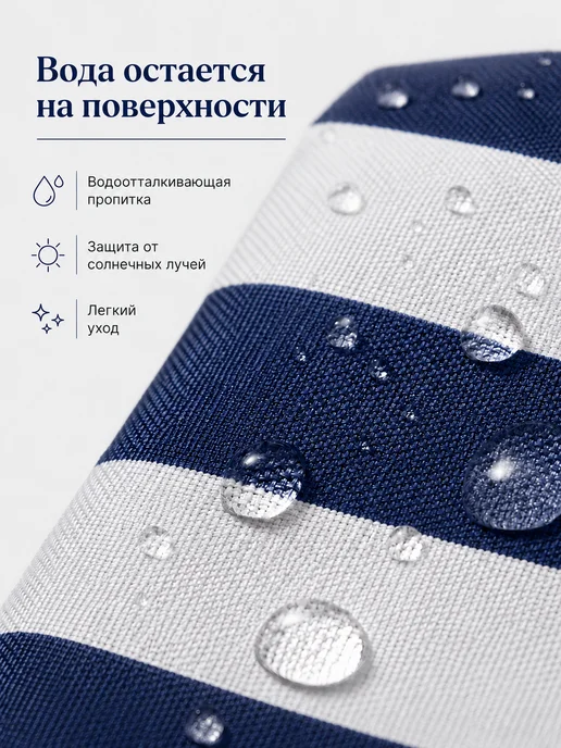 Ткань оксфорд 240d полоса бело-синяя 1.5х8м, 1.5x8 м, фото 2
