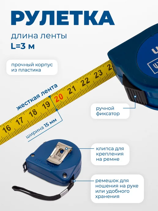 Scheppach Набор строительных инструментов для дома 26 предметов, синий, фото 7