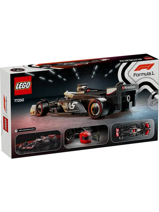 LEGO Конструктор Speed Champions 77250 MoneyGram Haas F1, черный, фото 2