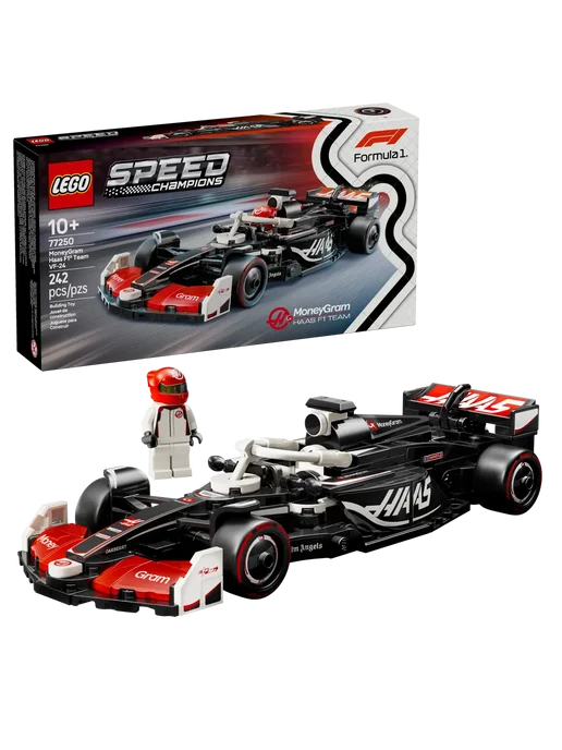LEGO Конструктор Speed Champions 77250 MoneyGram Haas F1, черный, фото 3