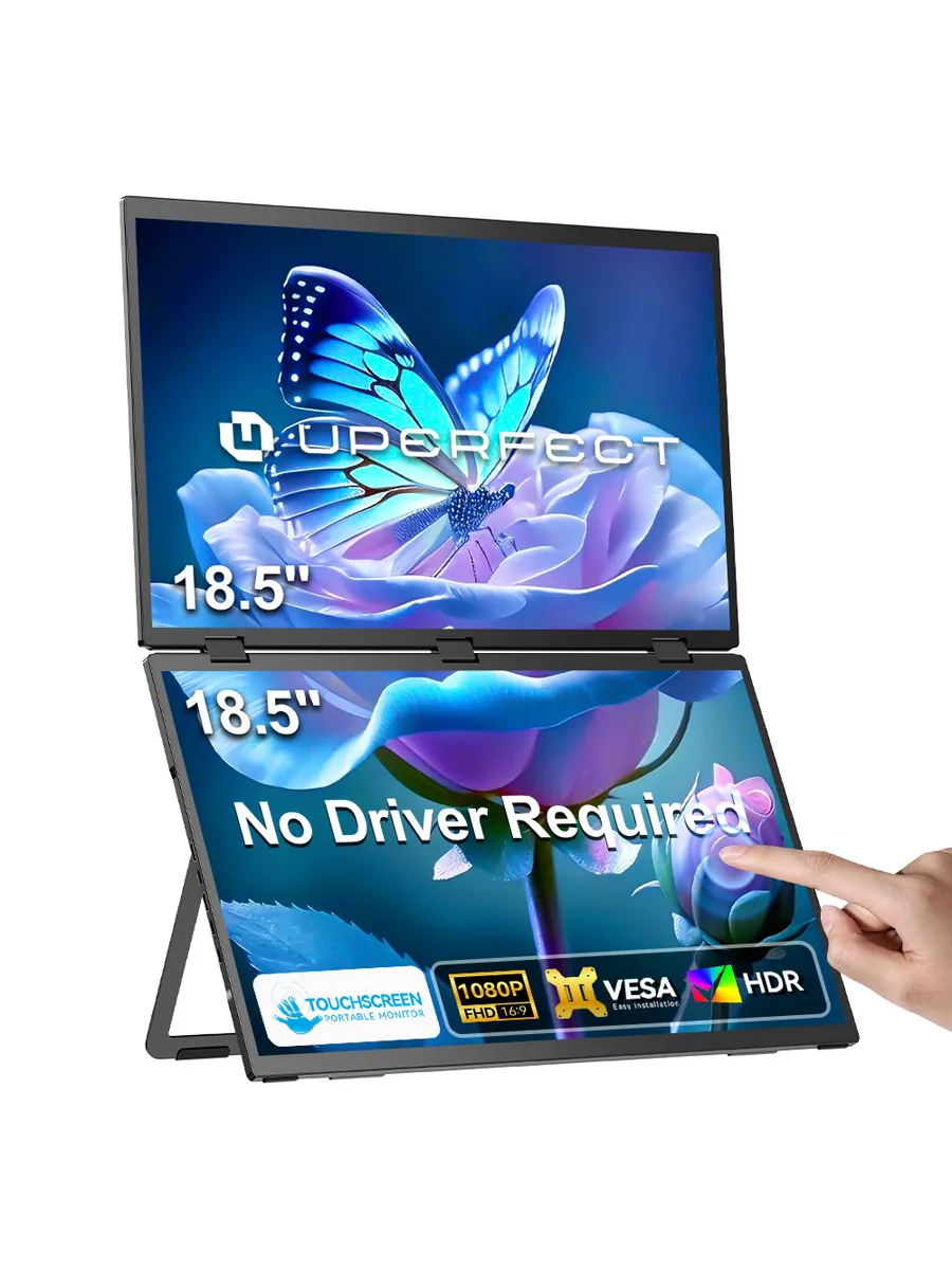 Uperfect 18,5-дюймовый сенсорный монитор Delta Plus Stacked