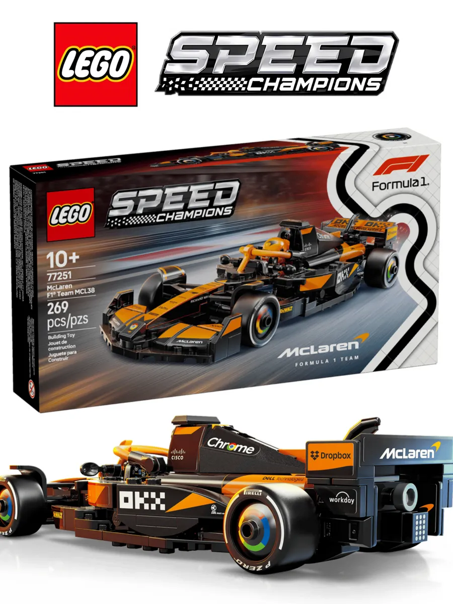Конструктор Speed Champions 77251 McLaren F1 Team MCL38