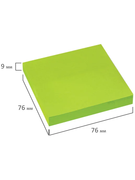 Brauberg (6 штук) - Стикеры для заметок 76х76 мм, 90 л, арт. 122703, 76x76 мм, 90 л, фото 5