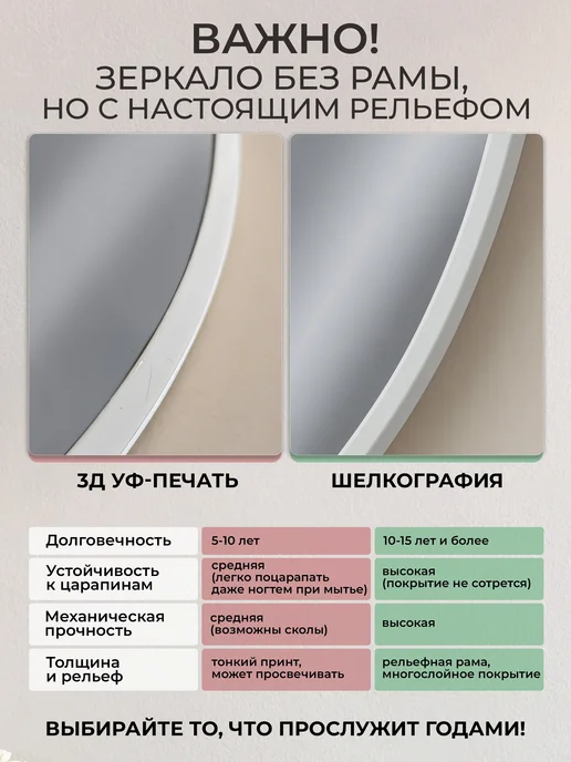 МАНСАРДА Зеркало настенное прямоугольное 80х40 см, 80x40 см, фото 5