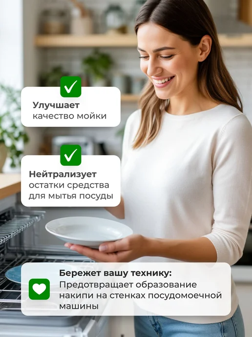 ZIDEZ Ополаскиватель для посудомоечной машины 4л без запаха, 5 л, фото 2