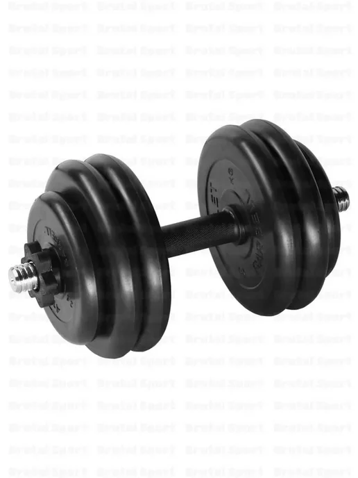 MB Barbell Гантели разборные обрезиненные 1 по 26,5 кг D31mm, 26,5 кг, фото 2