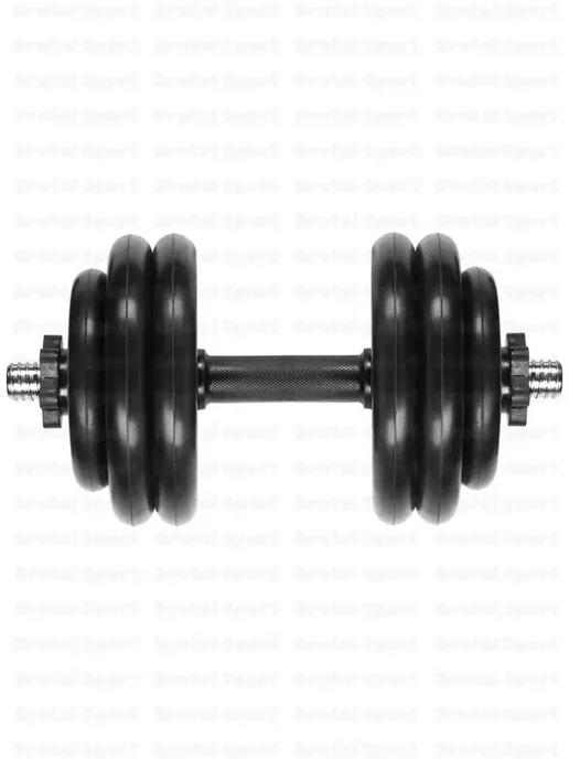 MB Barbell Гантели разборные обрезиненные 1 по 26,5 кг D31mm, 26,5 кг, фото 3