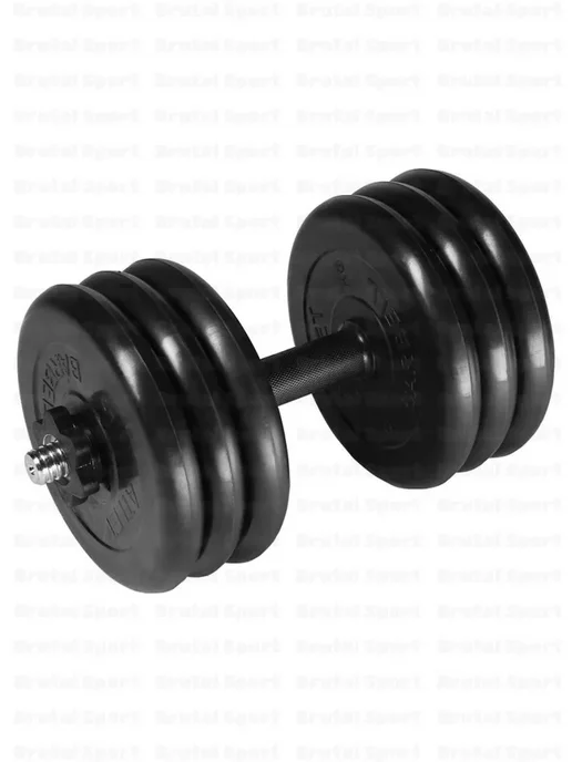MB Barbell Гантели разборные обрезиненные 1 по 26,5 кг D31mm, 31,5 кг, фото 2