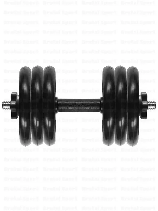 MB Barbell Гантели разборные обрезиненные 1 по 26,5 кг D31mm, 31,5 кг, фото 3