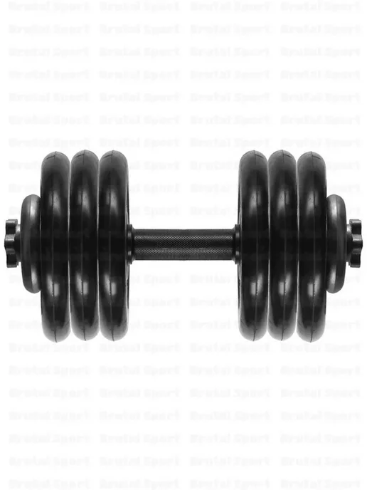 MB Barbell Гантели разборные обрезиненные 1 по 26,5 кг D31mm, 34 кг, фото 3
