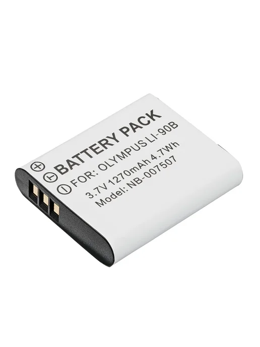 BeCharge Аккумулятор LI-90B для камеры Olympus 1270mAh, 1270 мАч, фото 5