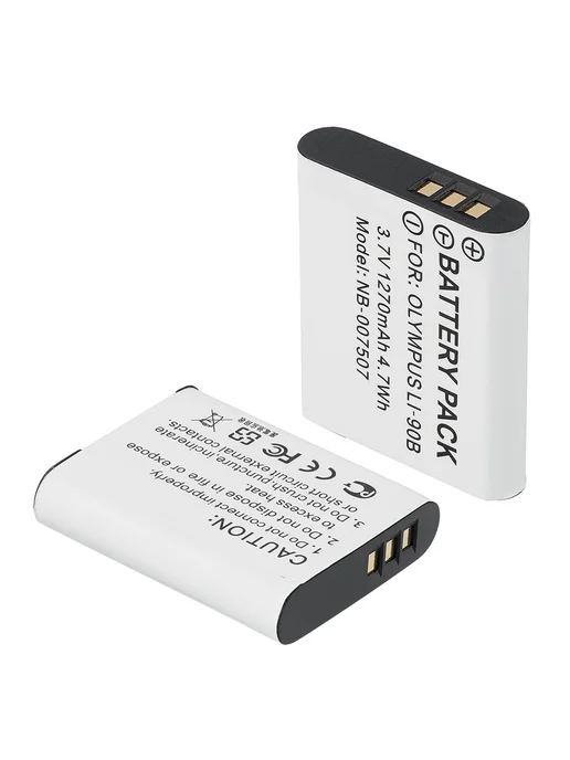 BeCharge Аккумулятор LI-90B для камеры Olympus 1270mAh, 1270 мАч, фото 6