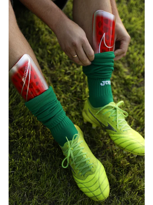 FA-FOOTBALL ACCESSORIES Щитки футбольные, красный, фото 7