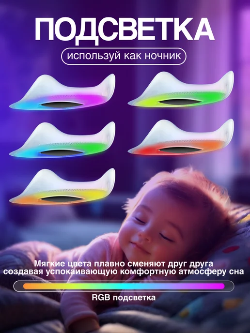 Увлажнитель воздуха для дома с подсветкой и аромадиффузором, белый, фото 2
