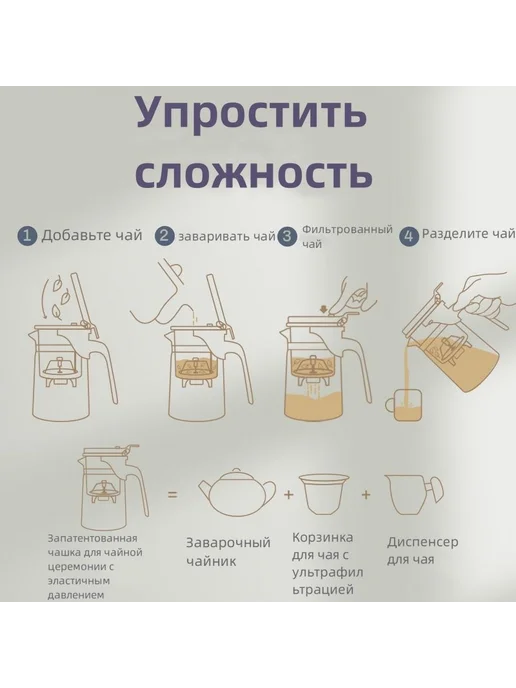 Kamjove Чайник заварочный для чайной церемонии 600 мл, 600 мл, фото 4