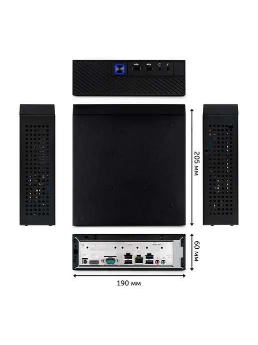AZERTY Неттоп мини ПК AZ-0025 Ryzen5 3500U 4x3,7GHz, 8Gb, 256Gb, 16 ГБ, 256 ГБ, фото 3