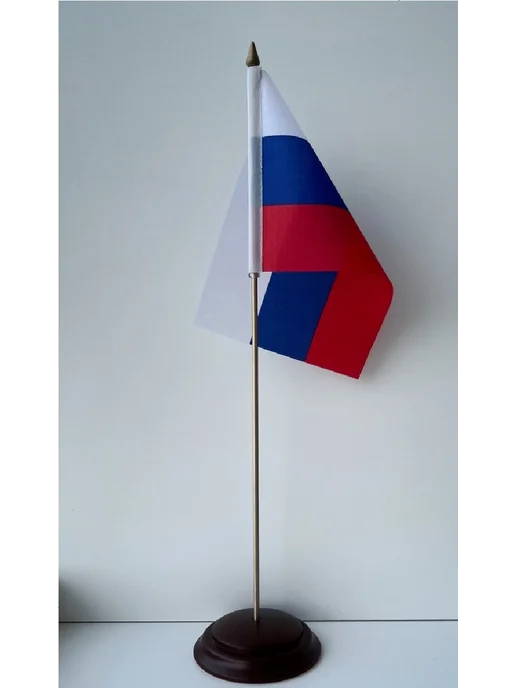 don-toy Настольный флагшток из бука флаг РФ, вариант