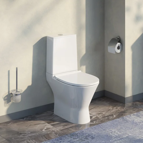 Фото товара на маркетплейсе wildberries Унитаз-компакт напольный с сиденьем микролифт