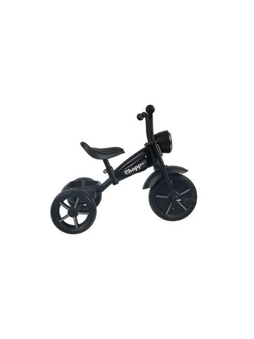 Chopper Велосипед детский трехколесный с ручкой, черный, фото 2