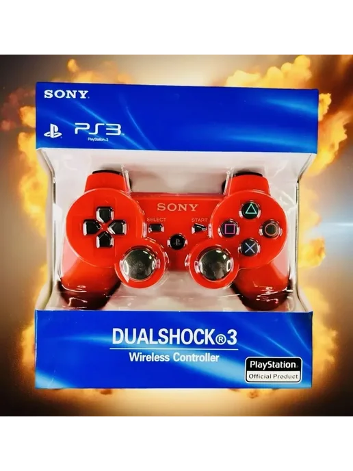 Eurocell Геймпад беспроводной PS3 Sony, красный