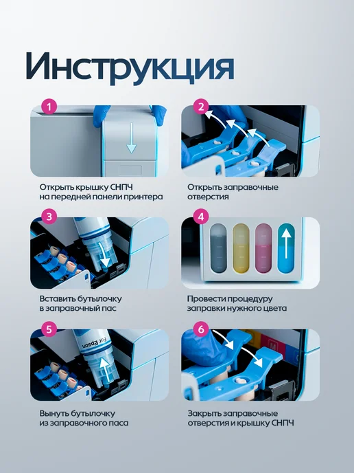 Epson Чернила краска для принтера 664 Черный цвет 2х100, черный, фото 8