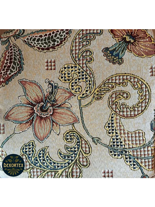 DEKORTEX Набор чехлов на табурет Гибискус (33х33 см) - 2шт, 33x33 см, 2 шт, фото 4