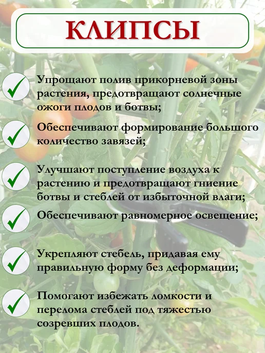 Клипсы для повязки растений 45 штук, зеленый, фото 2