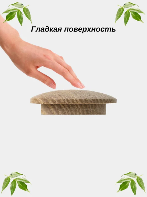 Заглушкин Заглушка деревянная ясень дальневосточный D 25 мм, коричневый, 10 шт, фото 3