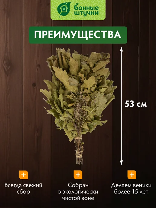 Банные Штучки Веник для бани дубовый, и сауны, фото 5