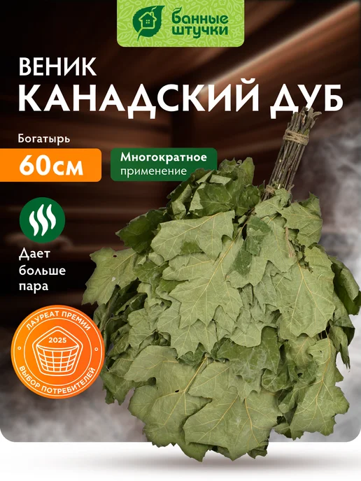 Банные Штучки Веник канадский дуб "Богатырь", вариант