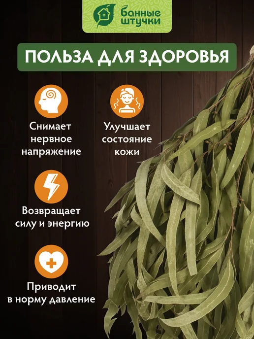 Банные Штучки Веник для бани и сауны эвкалиптовый, вариант, фото 3