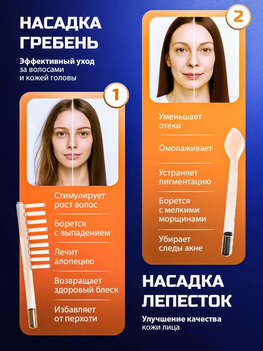 Tech&Toys Дарсонваль для волос, лица и тела профессиональный, белый, фото 3
