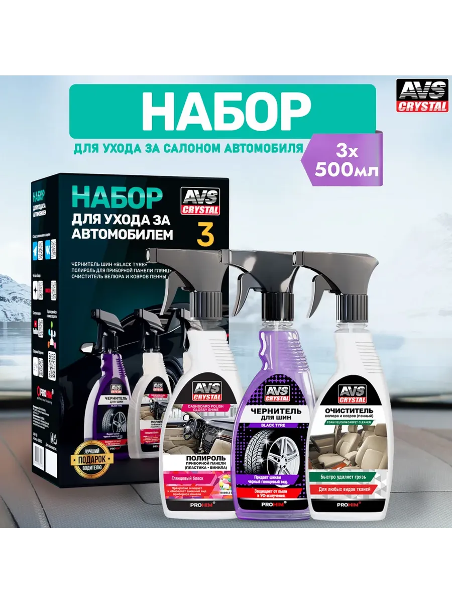 Набор для чистки салона авто