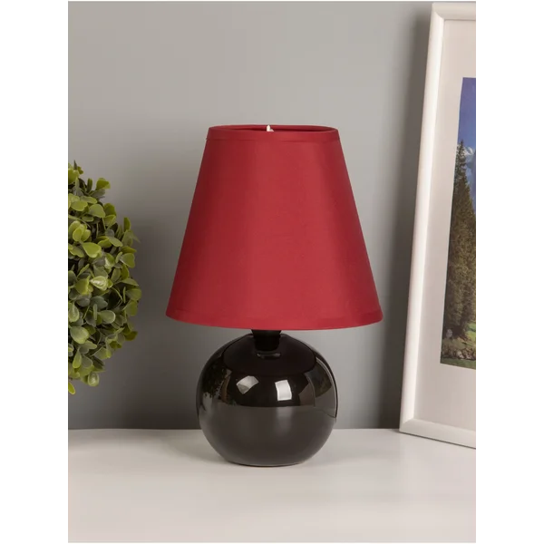 Лампа настольная Шар черный, Е14, 220v, 15х15х24,5см