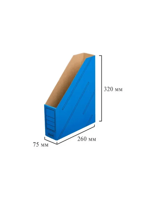 Attache Лоток вертикальный из гофрокартона 260x75x320 мм 2 шт, 2 уп, 260x75x320 мм, 2 шт, фото 3