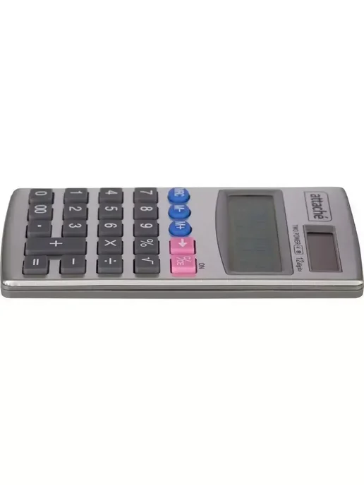 Attache Калькулятор ATC-333-12P 12-ти разрядный серебристый, серебристый, фото 3