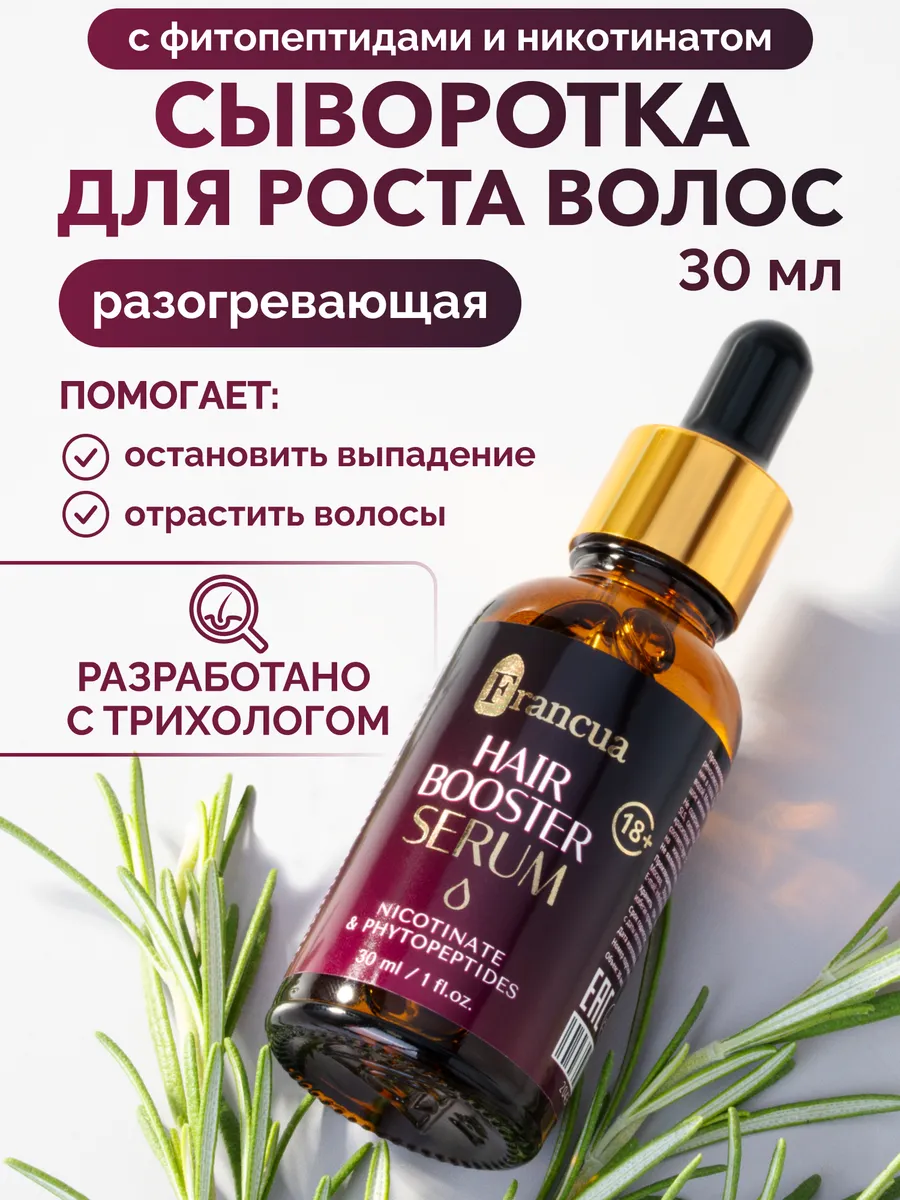 Сыворотка для роста волос с никотинатом и розмарином