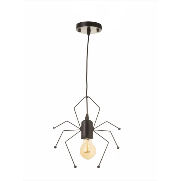 Светильник Spider 1х40Вт Е27 черный 20х20х8см