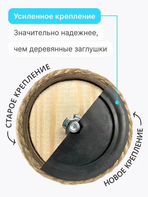 RICH BREED Когтеточка для кошек напольная с домиком и лежанкой, серый, в упаковке 8,5 кг, фото 8