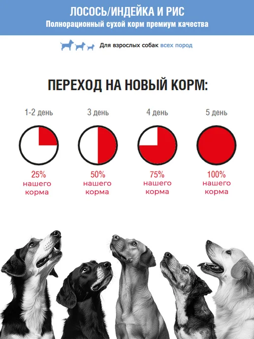 Сухой корм Формула 365 для собак, индейка, лосось, 15 кг, фото 5