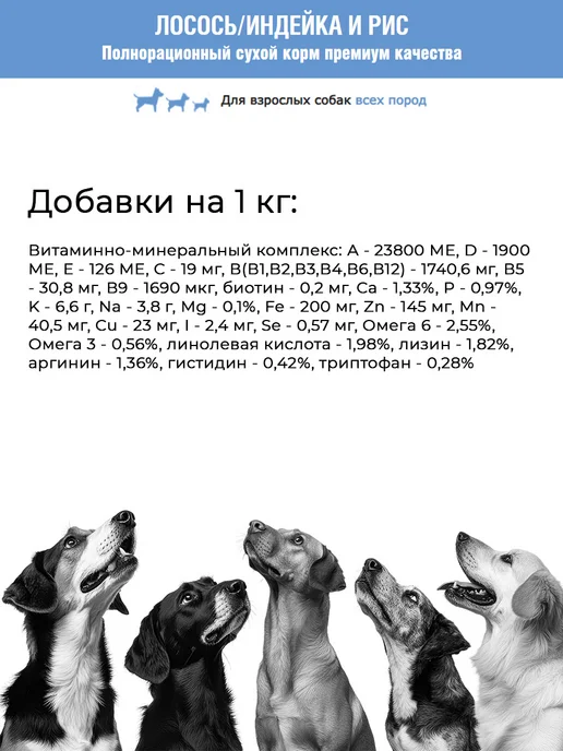 Сухой корм Формула 365 для собак, индейка, лосось, 2 кг, фото 3
