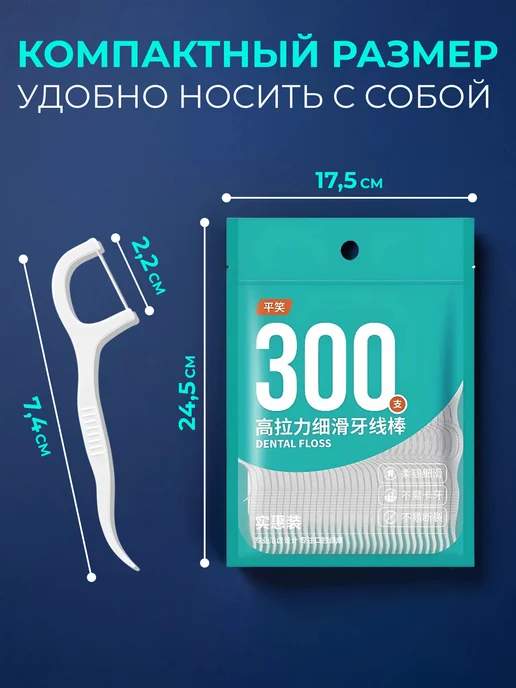RealRost Зубная нить с зубочисткой флоссеры 2 уп, вариант, фото 2