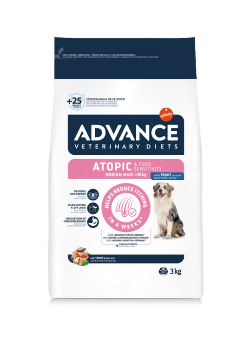 Сухой корм Advance. Vetdiet Atopic для собак, 3 кг, фото 2