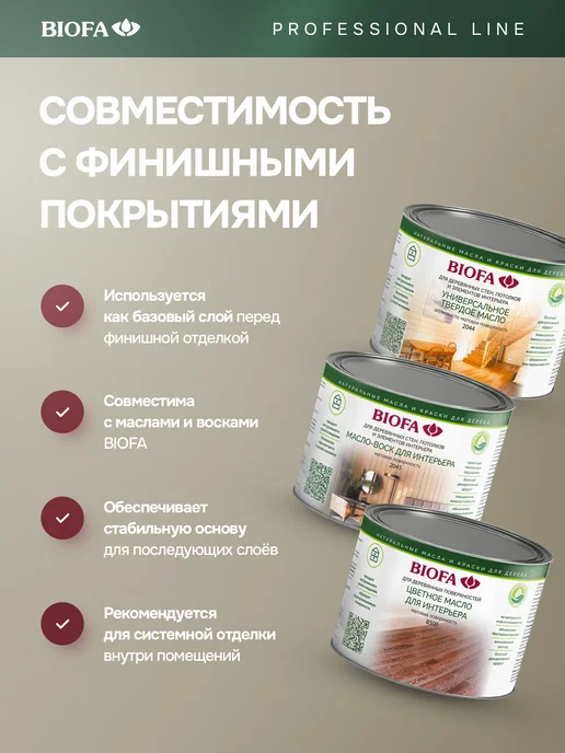 Biofa Грунтовка для мебели под масло твердая 400 мл, 400 мл, фото 5