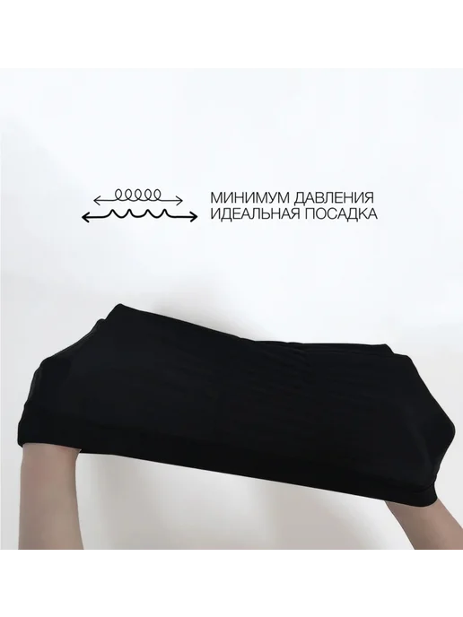 WaveFit Шапочка для плавания, тканевая, черная, черный, фото 4