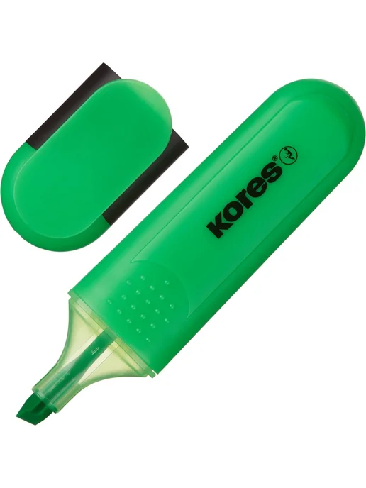 Kores Маркер-текстовыделитель зеленый, зеленый, 3 шт, фото 2