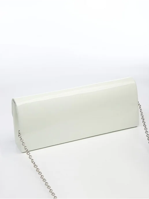Элегантная женская сумка с магнитной застёжкой, белый, фото 2