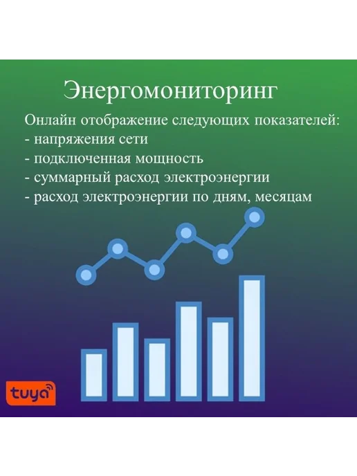 Умная розетка Wi-Fi 16А для умного дома Белый, белый, фото 4